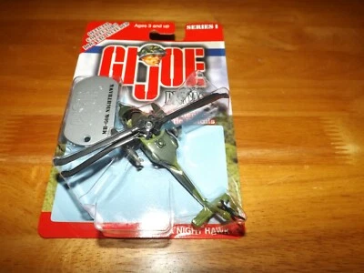 GI JOE SERIE I MH-60K CAMUFLAJE HALCÓN NOCTURNO CON ETIQUETA DE PERRO NOC 2001 MAISTO Foto 1 de 2