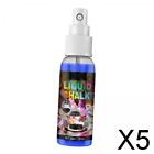 5X Graffiti Chalk Spray Paint Painting Washable for Concrete DIY Drawing