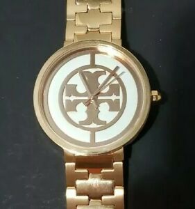 Tory Burch Reva TBW4028 RoseGold Breclet Watch With 36mm Ivory & RoseGold Face