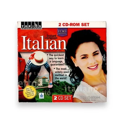 TOPICS Entertainment Instant Immersion Italian Language 2 CD Set - Image 1 of 2