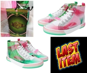 Wicked Women's SIZE 8 High Top Sneakers Color:Green Pink NEW - Picture 1 of 24