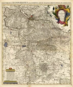 Antique Map-HANOVER-GERMANY-Covens en Mortier-1745 - Picture 1 of 1