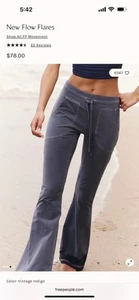 Free People Movement New Flow Flares In Vintage Indigo XS - Picture 1 of 4