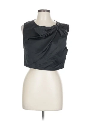 Blusa negra sin mangas Erin Fetherston para mujer 12 nueva con etiquetas Foto 1 de 4