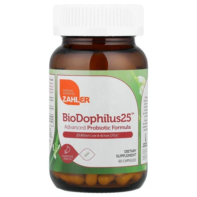 BioDophilus25™,高级益生菌配方,60 粒胶囊 — 第 1/2 张图片