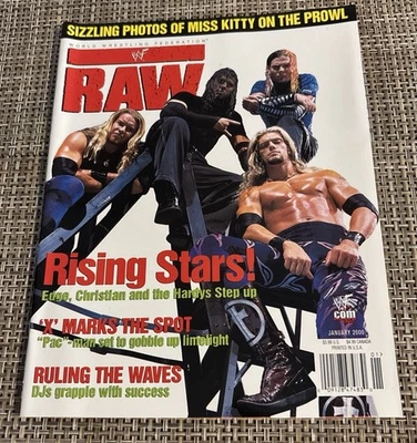 Revista WWF Raw enero 2000 hermoso estado con póster de Stacey Carter  Foto 1 de 4