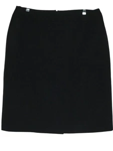 George Skirt Womens Size 14 Black Straight Knee Length lined office business - Picture 1 of 8