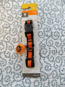 Halloween Dog Collar ~ Orange/Black ~ Reflective ~ Size Small ~ New - Picture 1 of 1