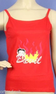 MAGLIETTA CANOTTIERA TOP BETTY BOOP ELASTICIZZATA DONNA UFFICIALE BB0810ROJ - Imagen 1 de 1