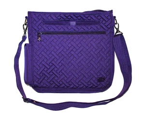 Bolso Bandolera LUG Somersault Acolchado Púrpura Cremallera Ajustable Correa Desmontable - Imagen 1 de 11