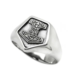 Mjolnir Thors Hammer Ring Silber 925 - Bild 1 von 8