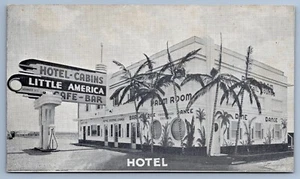 LITTLE AMERICA Granger Wyoming WY Cabin Motel Hotel postcard-D4 - Picture 1 of 2