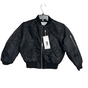 New Kids MM6 Maison Margiela Glossy Lightweight Bomber Jacket - Picture 1 of 6