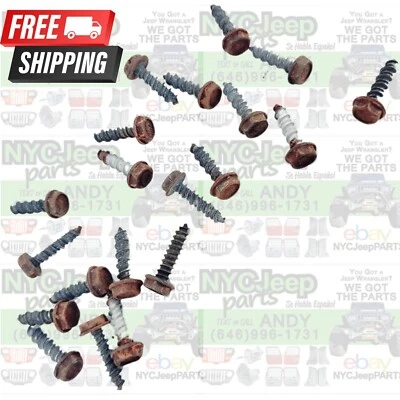 20 винтов 97–06 Jeep TJ Wrangler корпус коробки обогревателя болты крепежные винты для систем ОВК - Изображение 1 из 4