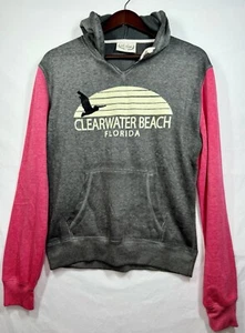 Sudadera con Capucha Clearwater Beach Florida Gris/Rosa Junior Talla Grande EE. UU. De Colección Nueva con Etiquetas - Imagen 1 de 9