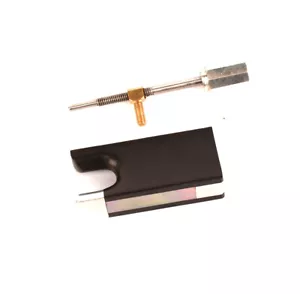 10 piezas de plata de rana sin ojos de ébano PARA Pernambuco/Ironwood/IPE arco de violín 4/4 RANA - Imagen 1 de 2