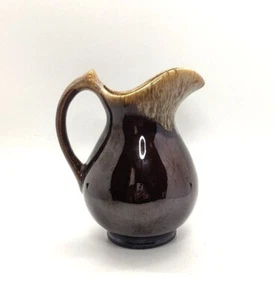 Studio Kunst Keramik Sirup Krug Milchkännchen Braun Tropfglasur Krug 16 Unzen 6" - Bild 1 von 6