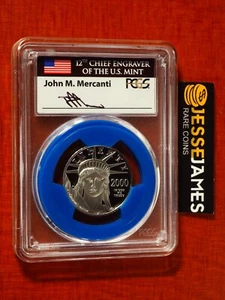 2000 W $50 PROOF PLATINUM EAGLE PCGS PR70 MERCANTI MINT ENGRAVER SERIES POP 3! - Picture 1 of 3