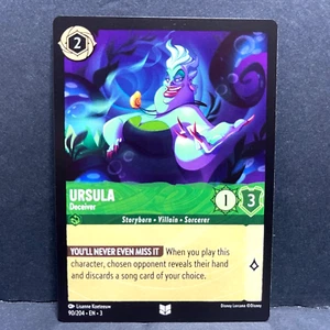 2024 DISNEY LORCANA INTO THE TINKLANDS URSULA 90/204 POCO COMÚN  - Imagen 1 de 2