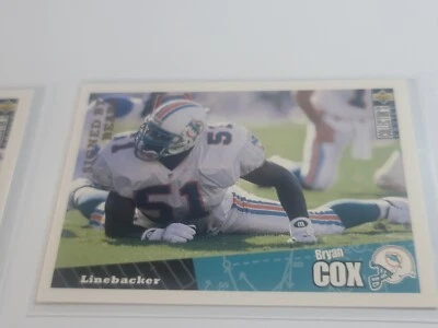 BRYAN COX 1996 Upper Deck CC #123.  DOLPHINS - Image 1 of 2