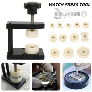 13* Watch Back Case Press Opener Crystal Glass Closer Fitting Repair Tool Set. - Picture 1 of 8