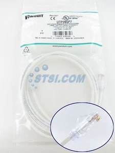 Panduit UTP28SP7 Cat6 28 AWG Netzwerk Patchkabel/Kabel, 7 Fuß cremefarben ~ STSI - Bild 1 von 3