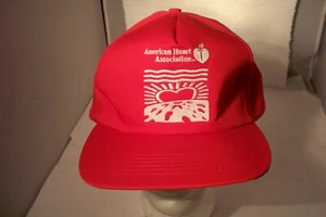 Vintage American Heart Red Association Baseball Snapback Hat Never Worn - Picture 1 of 8