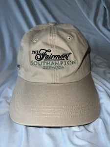 Gorra de golf The Fairmont Southampton Bermudas beige ajustable por delante vintage sombrero - Imagen 1 de 6