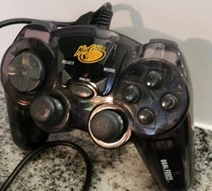 Playstation 2 PS2 Mad Catz Dual Force 2 Pro Controlador con cable Clear Smoke - Imagen 1 de 2