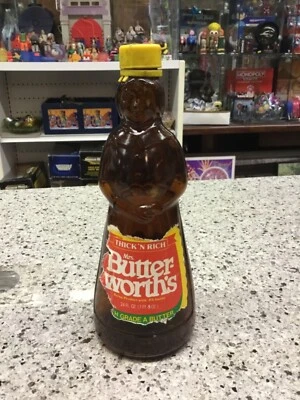 Mrs. Butterworth's Original Thick 'N Rich Amber Glass Bottle 24 Fl Oz Yellow Cap - Image 1 of 4