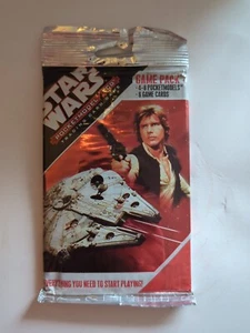 Star Wars Base Set Pocketmodel TCG Game Pack Sealed Booster Han Solo Package - Picture 1 of 2