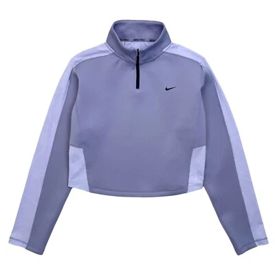 Camiseta de entrenamiento Nike Pro para mujer XL 1/4 cremallera Dri-Fit lavanda manga larga DX0065-519 Foto 1 de 4