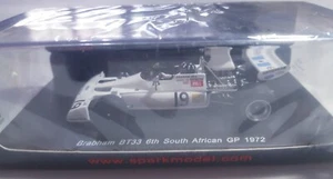 Spark 1/43 Brabham BT33 6th Afrique du Sud GP 1972 Graham Hill S4340 - Photo 1/2