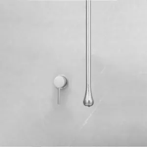 Nickel Ceiling Mounted Washbasin Basin Spout Drop Hang Bathtub Faucet Mixer Tap - Picture 1 of 5