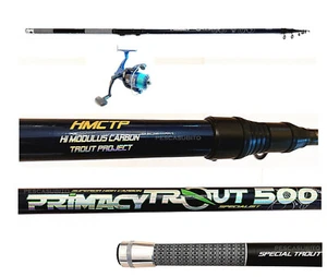 Kit Pesca Trota Torrente Canna Teleregolabile 5Mt Mulinello con Filo - Foto 1 di 4