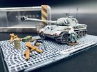 New 1/72 WWII German Tiger II - Budapest 1944 - 1945 Tank With One Soldier Model