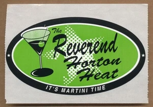 Reverend Horton Heat - It's Martini Time RARE promotional sticker '96 - Picture 1 of 1