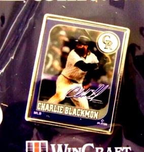 2024 Colorado Rockies Charlie Blackmon photo pin facsimile signature c46221 - Picture 1 of 6