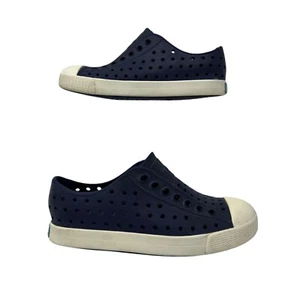 Native Kids Jefferson Slip-On Shoes C10 Navy Blue & White Water Summer Shoe - Picture 1 of 8