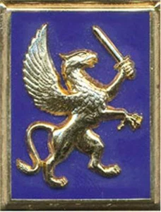 12° Division Légère Blindée, griffon à droite, 2 pontets, Balme 3253 (3330) - Imagen 1 de 2