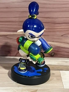 Awesome Nintendo Amiibo NVL-001 Splatoon Inkling Boy Blue Figure Loose - Picture 1 of 3