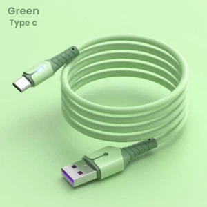 Liquid Silicone Micro USB Type C Fast Charging Cable for Xiaomi Samsung Huawei - Picture 1 of 15