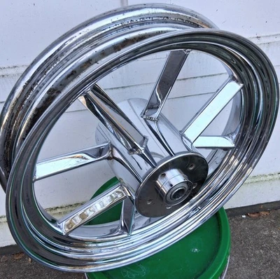 Invader Wheel Challenger 8 Spoke Vintage Chopper Shovelhead Panhead Triumph Rare Foto 1 de 4