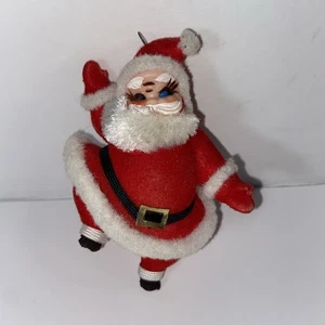 Vintage Mid Century 1950s Christmas Ornament Santa MCM 3.5" - Picture 1 of 6