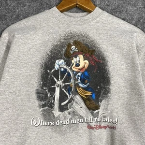 VINTAGE Walt Disney World Kids Sweatshirt Size Large Mickey Pirates of Caribbean - Picture 1 of 16