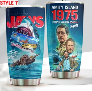 Jaws 50Th Anniversary 1975-2025 20Oz Tumbler Cup - Picture 1 of 13