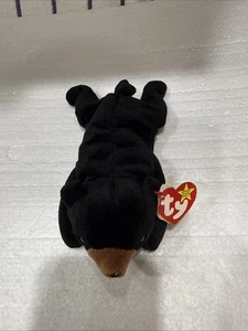 Ty 1993 Beanie Baby Blackie The Bear: Estilo 4011 errores de etiqueta importantes - Imagen 1 de 9