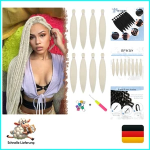 Extension Pre Stretched Hair for Braids 65 cm 8 Pezzi Treccia Pre-Allungata... - Foto 1 di 8