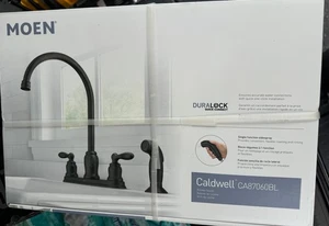 Moen Caldwell CA87060BL HIgh Arc Kitchen sink Faucet Matte Black - Picture 1 of 4