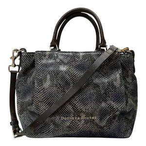 Dooney & Bourke City Python Barlow Purse Satchel w Shoulder Strap & Dust Bag - Picture 1 of 15